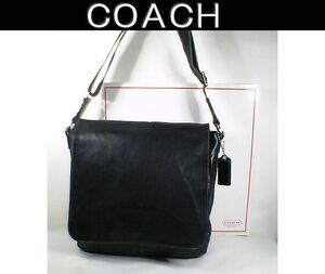 ★超美品！★ＣＯＡＣＨ　コーチ★ＣＯＯＬでとってもお洒落な♪メンズ メッセンジャーレザー２ＷＡＹショルダーバッ ■チャーム付■本物■