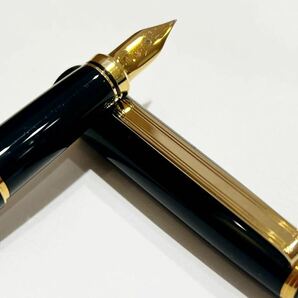B775 新品 未使用 PLATINUM プラチナム 万年筆 ペン先K18 YG ブラック ゴールド 筆記用具 文房具 ビジネスの画像4