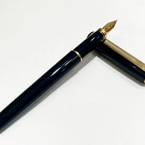 B775 新品 未使用 PLATINUM プラチナム 万年筆 ペン先K18 YG ブラック ゴールド 筆記用具 文房具 ビジネスの画像3