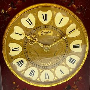 A461 Le Castel カステル 置時計 Swiss Made スイス製 ゼンマイ式 アンティーク時計の画像6