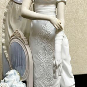 A471 LLADRO リヤドロ 1494 ウエディングドレス 花嫁 ブーケ 女性 フィギュリン 陶器 置物 オブジェ の画像6