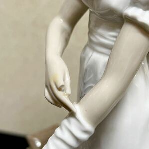 A471 LLADRO リヤドロ 1494 ウエディングドレス 花嫁 ブーケ 女性 フィギュリン 陶器 置物 オブジェ の画像7