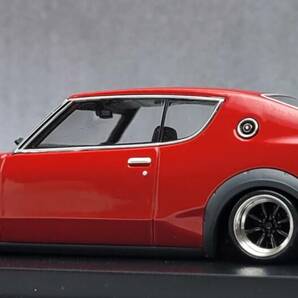 1/43 日産 スカイライン改 ケンメリ2Dr 2000GT-R ワタナベ ホイール アルミ製 深リム 街道レーサー 国産名車プレミアムコレクションの画像4