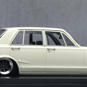 1/43 日産 スカイライン改 2000GT-R KPGC10 ハコスカ４Dr ワタナベ ホイール アルミ製 深リム 街道レーサー 京商の画像6