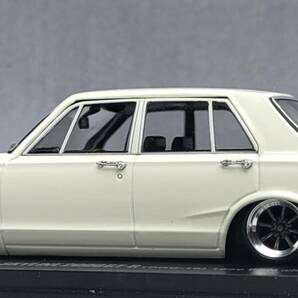 1/43 日産 スカイライン改 2000GT-R KPGC10 ハコスカ４Dr ワタナベ ホイール アルミ製 深リム 街道レーサー 京商の画像5