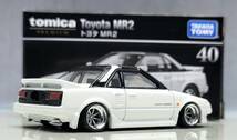 1/60　トヨタ　MR２改　インチアップ　ワタナベ　ホイール　アルミ製　深リム　街道レーサー　グラチャン　トミカプレミアム_画像6