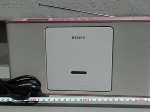 ★美品・良品★SONY★CDラジオ ZS-E80★ピンク色★CDの音声速度が調整可能なので学習用途に最適★音飛びなくCDを再生できました★