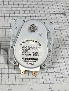3- Mitsubishi / microwave oven / parts / parts / turntable motor / synchronizer nas motor /7EC10FNC01/100v/ used parts 