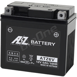 AZバッテリー 充電済 ジョルノ Dio110 ディオ110 Zoomer X ズーマーX JOG ジョグ Vino ビーノ ダンク CBR125R ATZ6V 互換 YTZ6V