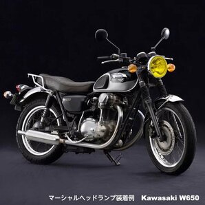 マーシャル 889 W400 W650エリミネーター400 Z250LTD Z400LTD Z550バリオスZ650 Z400GP GPZ400Fヘッド ライト ブラック 黄 イエロー レンズの画像10