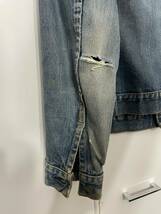 70s levi's 70505 布　ケアタグ　66前期　サイズ42 野村訓市　ボタン刻印529_画像5