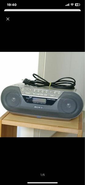 SONY CD ラジオカセットレコーダー　CFDーS05 
