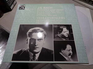 メニューイン,YEHUDI MENUHIN,GEORGES ENESCO,PIERRE MONTEUX/BACH:CONCERTOS POUR VIOLON(FRANCE/EMI:2C 051-43070 UNPLAYED MINT LP