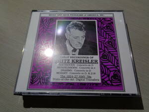 フリッツ・クライスラー,EARLY RECORDINGS OF FRITZ KREISLER/THE 1924-27 HMV 78S(MADE IN JAPAN/MUSIC & ARTS:CD-290 2CD