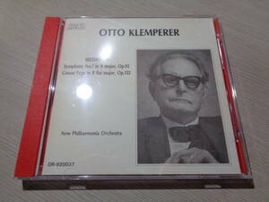 クレンペラー,OTTO KLEMPERER,NEW PHILHARMONIA ORCHESTRA/BEETHOVEN:SYMPHONY NO.7,GROSSE FUGE(DISQUES REFRAIN:DR-920037 CD