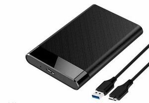 新品未使用 2.5インチ HDDケース USB3.0対応 ブラック