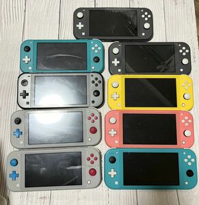 [ operation not yet verification ]Nintendo Switch Lite 9 pcs set sale Nintendo switch light * The Cyan * The magenta *tiarugapa Lucia 