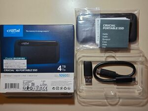 【中古品】Crucial X8 Portable SSD 4TB CT4000X8SSD9