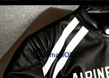 人気新品 レザージャケット メンズ 革ジャン 最上級 牛革 本革 バイクウエア オートバイ ライダース ブルゾン S~4XL_画像10