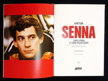 ブラジル初版 ★ アイルトン・セナ 写真集 『 ATRTON SENNA ・ UMA LENDA A TOED VELOCLDADE 』　小物グッズ　 ハードカバー付 　美品　★_画像3