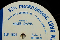 【 BLP-1501 ・ 47WEST 63rd 】★ MILES DAVIS　 Volume 1 ・ マイルス・デイヴィス　/ Blue Note BLP 1501 　RVG / EAR　 MONO　★_画像7