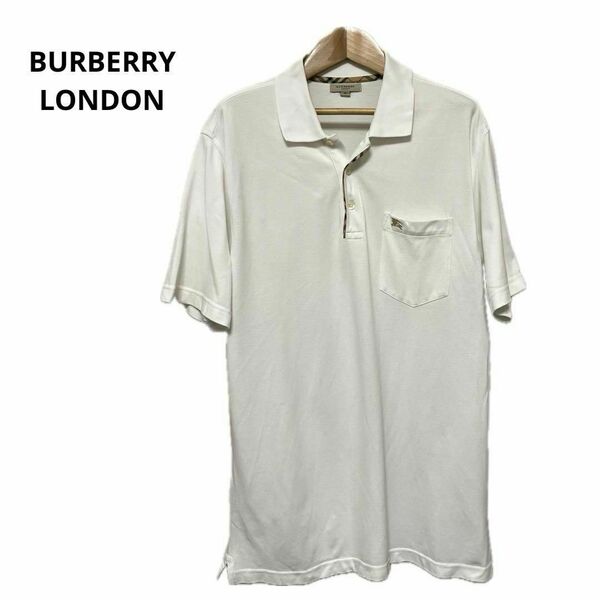 訳あり BURBERRY LONDON バーバリーロンドン ポロシャツ M