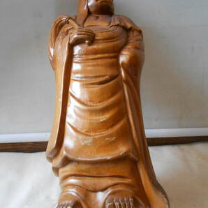 ★黄来成像 台湾 縁起物 木彫り像 の画像6