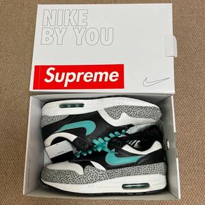  beautiful goods 22 year made limitation NIKE BY YOU AIR MAX1 size 28 us10a Tomos Elephant air max 1 Supreme box logo-sticker attaching 