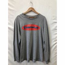 【Supreme】Ripple L/S Tee Heather Grey シュプリーム Lサイズ GRY 長袖Tシャツ 19fw ts202404_画像1