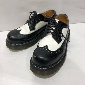 【Dr.Martens】ドクターマーチン ウィングチップドレスシューズ 10458 レディース UK5 ブラック ホワイト レザー ts202404