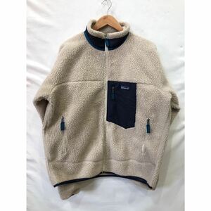 【patagonia】パタゴニア CLASSIC RETRO X JACKET クラシックレトロX 23056FA19 フリースジャケット アイボリー メンズ L ts202404