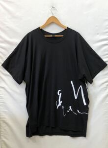 [Y-3]wa chair Lee 18SS DP0671 short sleeves cut and sewn black oversize ts 202404