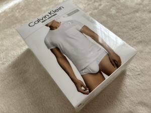 [Mサイズ] Calvin Klein クルーネックTシャツ 3枚セット 白/ホワイト 無地 下着メンズインナー 海外Sサイズ 正規輸入品 カルヴァンクライン