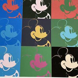 レア！アンディウォーホル リトグラフ Andy Warhol ミッキーマウス MickeyMouse ディズニー Disney TDL 56/125【送料無料】の画像3