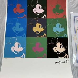 レア！アンディウォーホル リトグラフ Andy Warhol ミッキーマウス MickeyMouse ディズニー Disney TDL 56/125【送料無料】の画像2