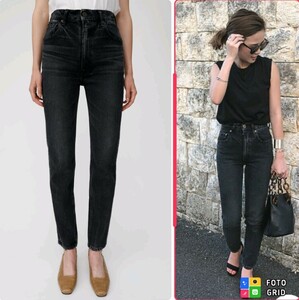 新品同様【98％OFF】moussy マウジー MVS BLACK SKINNY 黒 デニムパンツ ストレッチ ★美脚 デニム ジーンズ スキニー パンツ ヴィンテージ