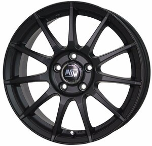 アルミホイール 15インチ MINI ミニクーパー F55 F56 F57 MSW 85-2 6.0×15 +45 5H112 マットブラック 4本