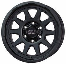 ホイールのみ 4本セット 15インチ ホットスタッフ マッドクロス レンジャー6.0×15 +33 6/139.7 マットブラック 200系ハイエース_画像2