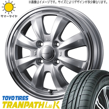 タント NBOX サクラ 155/65R14 トーヨータイヤ トランパス LuK グラフト 8S 14インチ 4.5J +45 4H100P サマータイヤ ホイール 4本SET_画像1