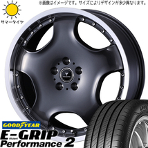 エスティマ フーガ 225/50R18 グッドイヤー パフォーマンス2 アセット D1 18インチ 8.0J +45 5H114.3P サマータイヤ ホイール 4本SET_画像1