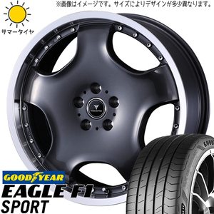 アルファード フーガ 245/40R19 グッドイヤー F1 SPORT アセット D1 19インチ 8.0J +45 5H114.3P サマータイヤ ホイール 4本SET