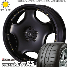 アルファード フーガ 245/40R19 ブリヂストン ポテンザ RE71RS アセット D1 19インチ 8.0J +45 5H114.3P サマータイヤ ホイール 4本SET_画像1