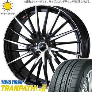 カローラクロス 215/60R17 トーヨータイヤ トランパス Lu2 レオニス FR 17インチ 7.0J +40 5H114.3P サマータイヤ ホイール 4本SET