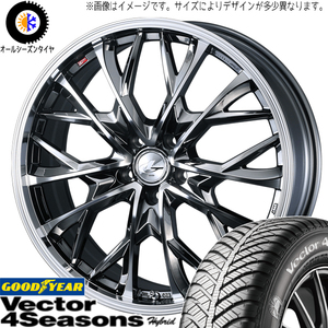 ヤリス スイフト バレーノ 185/55R16 GY ベクター HB レオニス MV 16インチ 6.0J +42 4H100P オールシーズンタイヤ ホイール 4本SET