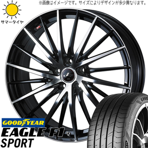 アクア カローラ シエンタ 195/50R16 グッドイヤー F1 SPORT レオニス FR 16インチ 6.0J +42 4H100P サマータイヤ ホイール 4本SET