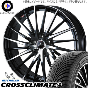 ヤリス スイフト バレーノ 185/55R16 クロスクライメート レオニス FR 16インチ 6.0J +42 4H100P オールシーズンタイヤ ホイール 4本SET