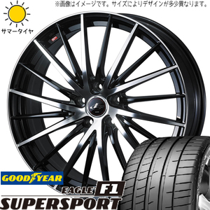 アルファード 245/40R19 グッドイヤー スーパースポーツ レオニス FR 19インチ 8.0J +43 5H114.3P サマータイヤ ホイール 4本SET