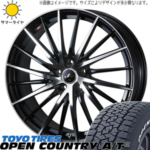 CH-R ZR-V CX-30 215/60R17 TOYO オープンカントリー A/T3 レオニス FR 17インチ 7.0J +47 5H114.3P サマータイヤ ホイール 4本SET