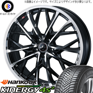 サクシード bB スイフト 185/55R15 ハンコック H750 レオニス MV 15インチ 5.5J +42 4H100P オールシーズンタイヤ ホイール 4本SET