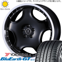 ノア ヴォクシー 215/45R18 ヨコハマタイヤ ブルーアースGT AE51 アセット D1 18インチ 7.0J +47 5H114.3P サマータイヤ ホイール 4本SET_画像1